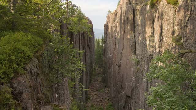 Mikael Gustafsson / TT Vy över Slåttdalsskrevan i Skuleskogens nationalpark